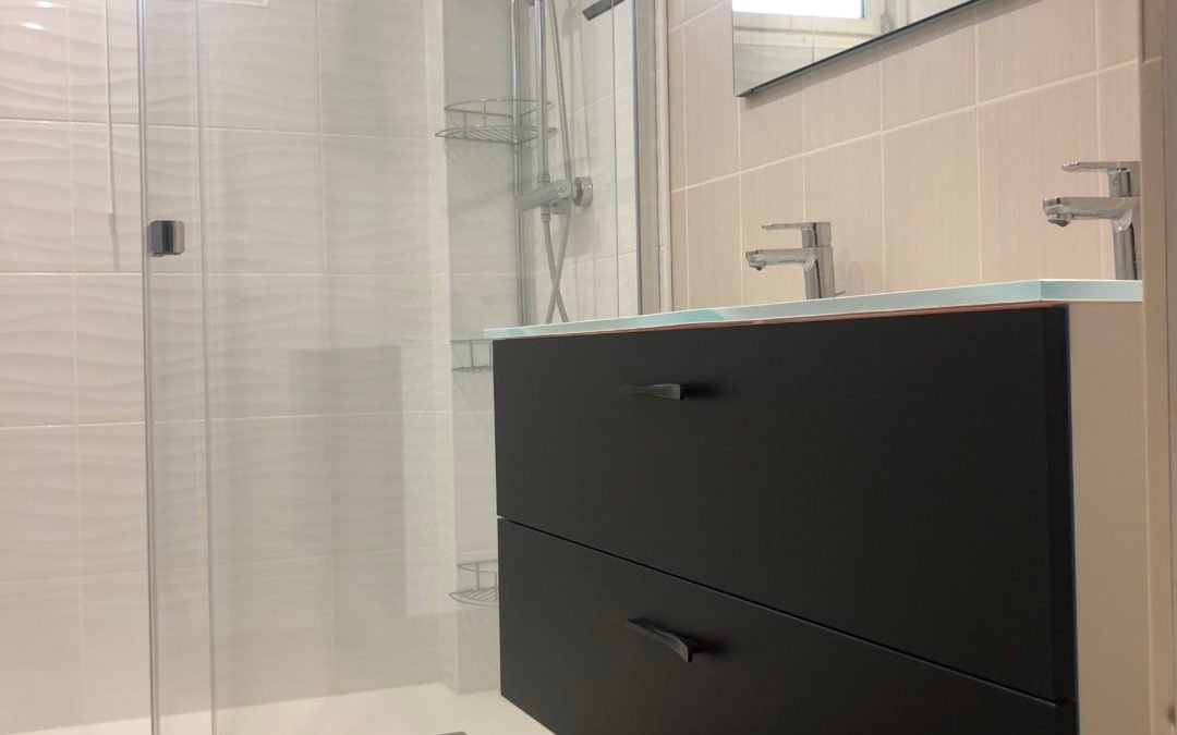 Rénovation de deux salles de bain sur Saint Martin du Manoir (76)