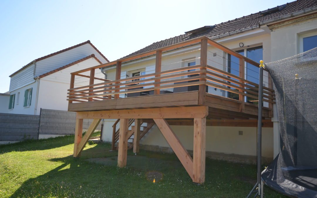 Création d’une terrasse sur pilotis à Harfleur (76)