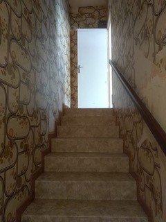 escalier papier peint