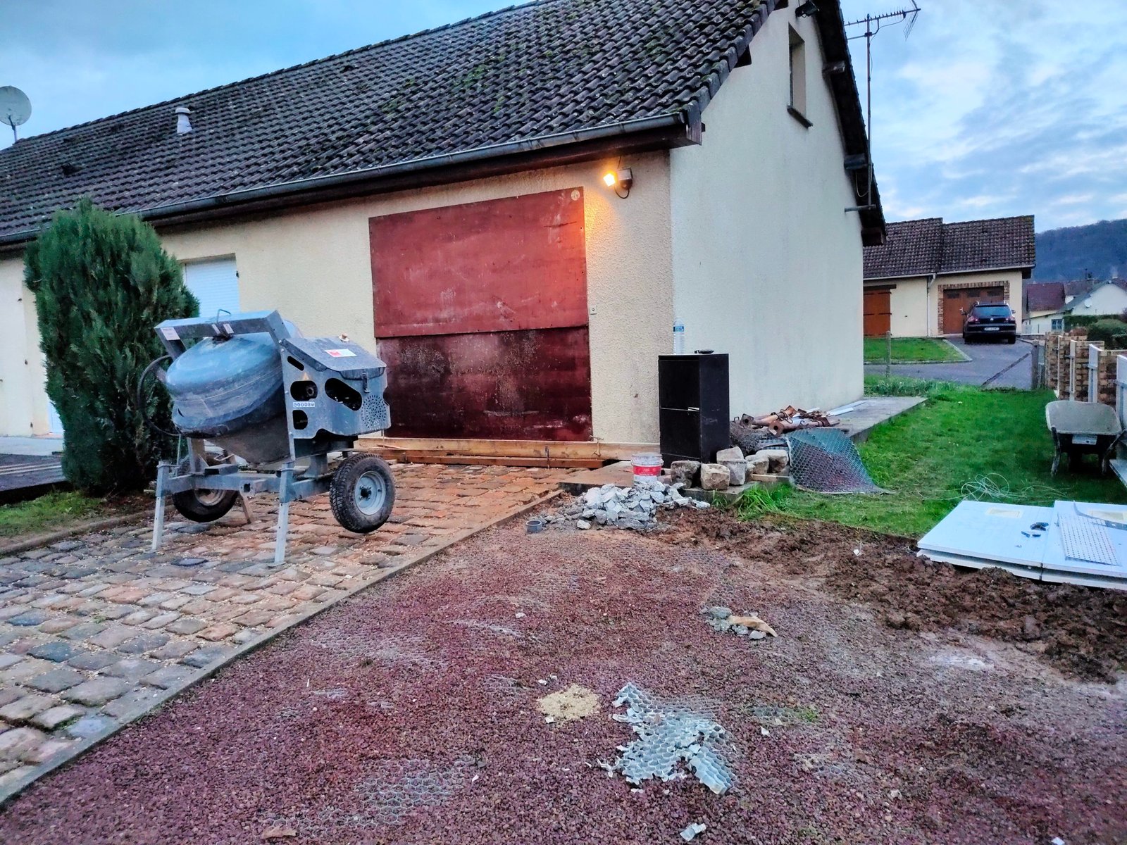 porte de garage déposée